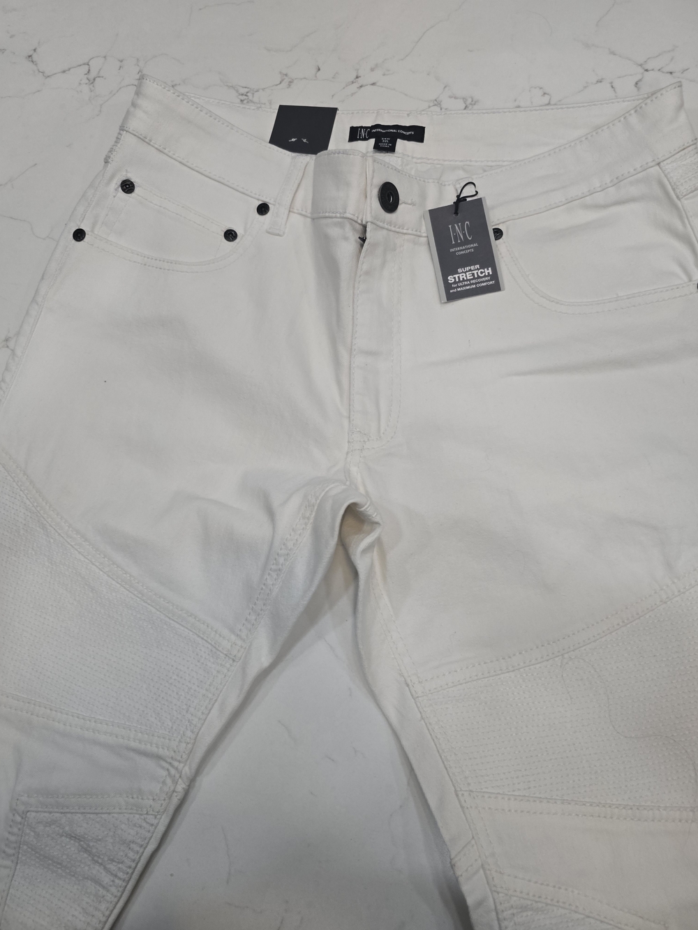 INC International Concepts White Stretch Men’s Jeans